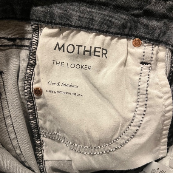 Mother The Looker dark grey skinny jeans size 27 - Picture 4 of 6